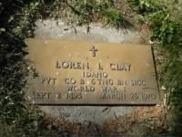 Pvt Loren Issac Clay Army Headstone