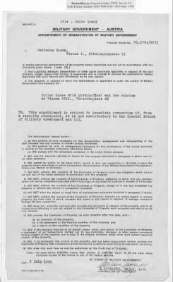 Thumbnail for Cases and Reports Relating to Property and Equipment Released by Vienna Area Command (VAC) to the Austrian Government > V1.1734/XVII Julie Brand