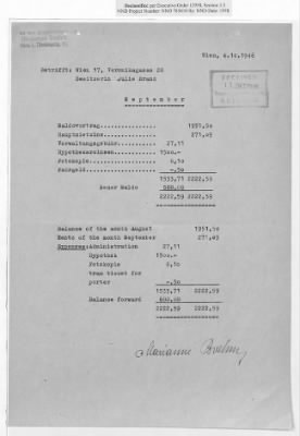 Thumbnail for Cases and Reports Relating to Property and Equipment Released by Vienna Area Command (VAC) to the Austrian Government > V1.1734/XVII Julie Brand