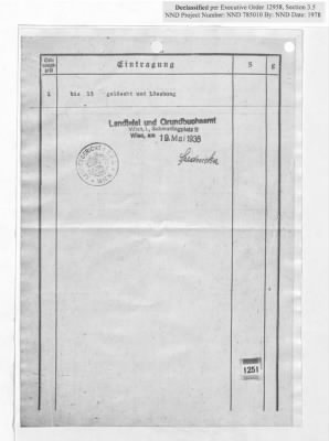 Thumbnail for Cases and Reports Relating to Property and Equipment Released by Vienna Area Command (VAC) to the Austrian Government > V1.1736/III Gerta Slates