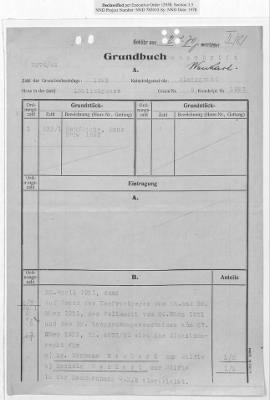 Thumbnail for Cases and Reports Pertaining to Property Administered by the Vienna Area Command (VAC) > PC/V/II/81 Herman And Rachela Wenkart