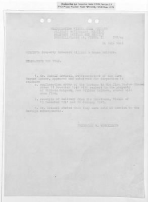 Thumbnail for Cases and Reports Pertaining to Property Administered by the Vienna Area Command (VAC) > PC/V/II/104 William And Irene Holborn