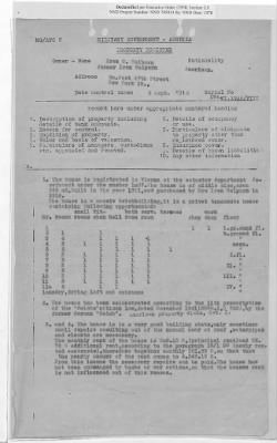 Cases and Reports Pertaining to Property Administered by the Vienna Area Command (VAC) > PC/V/II/104 William And Irene Holborn