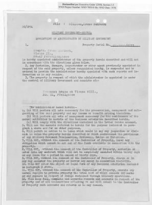 Cases and Reports Pertaining to Property Administered by the Vienna Area Command (VAC) > PC/V/II/104 William And Irene Holborn