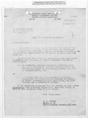 Cases and Reports Pertaining to Property Administered by the Vienna Area Command (VAC) > PC/V/II/107 Frederick Serger