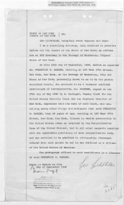 Cases and Reports Pertaining to Property Administered by the Vienna Area Command (VAC) > PC/V/II/107 Frederick Serger