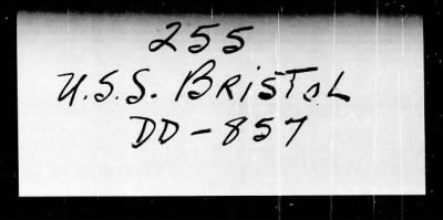 Thumbnail for Bristol (DD 857) > 1946