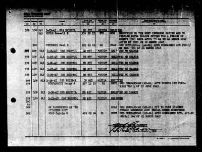 Thumbnail for Bristol (DD-857) > 1947