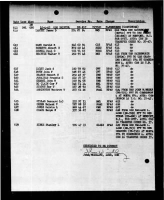 Thumbnail for Bristol (DD-857) > 1947