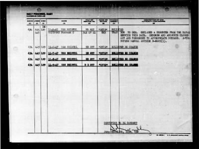 Thumbnail for Bristol (DD-857) > 1947