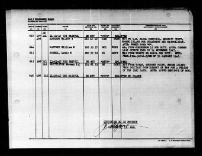 Thumbnail for Bristol (DD-857) > 1947