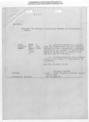 Thumbnail for Cases and Reports Pertaining to Property Administered by the Vienna Area Command (VAC) > PC/V/IX/100 Ronald Caroll (Bronislav Goldman) (January 1947-February 1948)