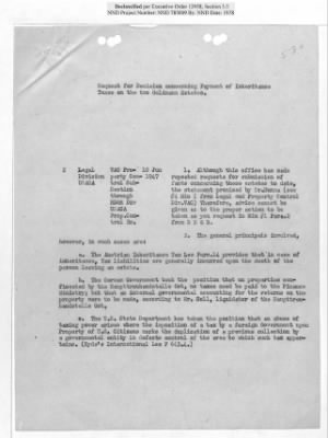 Thumbnail for Cases and Reports Pertaining to Property Administered by the Vienna Area Command (VAC) > PC/V/IX/100 Ronald Caroll (Bronislav Goldman) (January 1947-February 1948)