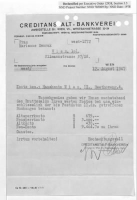 Thumbnail for Cases and Reports Pertaining to Property Administered by the Vienna Area Command (VAC) > PC/V/IX/100 Ronald Caroll (Bronislav Goldman) (January 1947-February 1948)