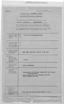 Thumbnail for Cases and Reports Pertaining to Property Administered by the Vienna Area Command (VAC) > PC/V/XXI/4 Alice Lilly Rona-Ehrenhaft