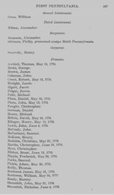 Volume X > Continental Line. First Pennsylvania. July 1, 1776-November 3, 1783.