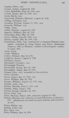 Volume X > Continental Line. First Pennsylvania. July 1, 1776-November 3, 1783.