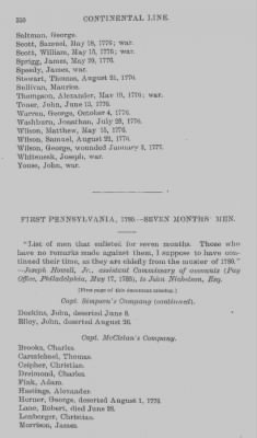 Volume X > Continental Line. First Pennsylvania. July 1, 1776-November 3, 1783.