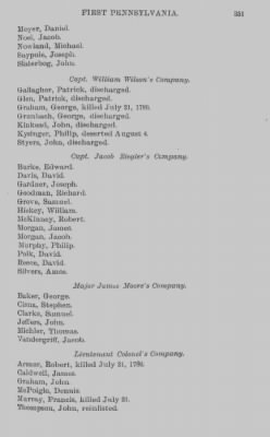 Volume X > Continental Line. First Pennsylvania. July 1, 1776-November 3, 1783.