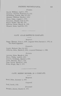 Volume X > Continental Line. Fourth Pennsylvania. January 1, 1777-November 3, 1783.