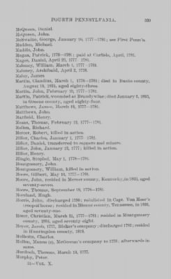 Volume X > Continental Line. Fourth Pennsylvania. January 1, 1777-November 3, 1783.