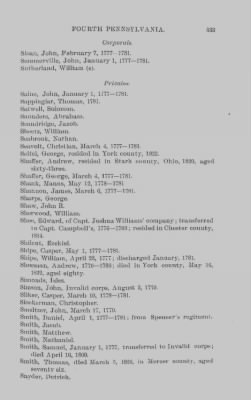 Volume X > Continental Line. Fourth Pennsylvania. January 1, 1777-November 3, 1783.