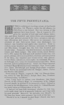 Thumbnail for Volume X > Continental Line. Fifth Pennsylvania. January 1, 1777-January 1, 1783.