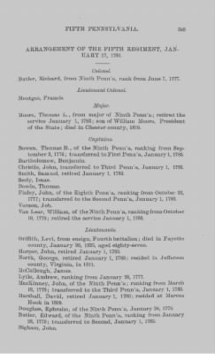 Volume X > Continental Line. Fifth Pennsylvania. January 1, 1777-January 1, 1783.