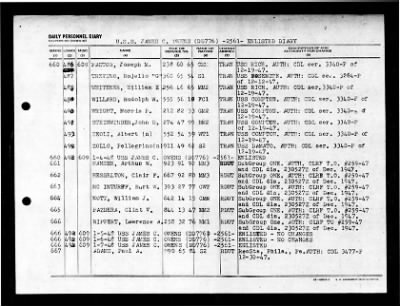 James C Owens (DD-776) > 1948