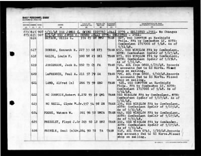 James C Owens (DD-776) > 1948