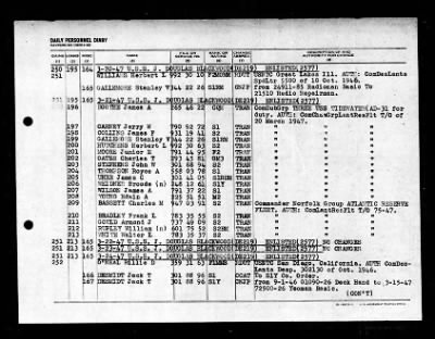 J. Douglas Blackwood (DE-219) > 1947