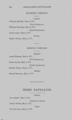 Thumbnail for Volume XIV > Muster Rolls and Papers Relating to the Associators and Militia of the Couty of Bucks.