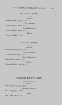 Thumbnail for Volume XIV > Muster Rolls and Papers Relating to the Associators and Militia of the Couty of Bucks.