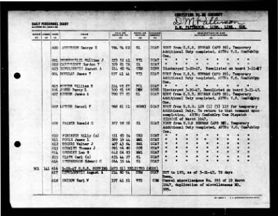 Hopping (APD-51) > 1947