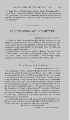 Thumbnail for Volume XIV > Muster Rolls and Papers Relating to the Associators and Militia of the County of Berks.