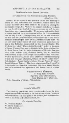 Thumbnail for Volume XIV > Muster Rolls and Papers Relating to the Associators and Militia of the County of Northumberland.