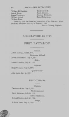 Thumbnail for Volume XIV > Muster Rolls and Papers Relating to the Associators and Militia of the County of Cumberland.