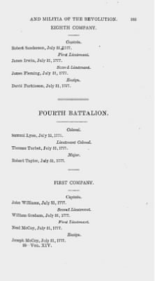 Thumbnail for Volume XIV > Muster Rolls and Papers Relating to the Associators and Militia of the County of Cumberland.