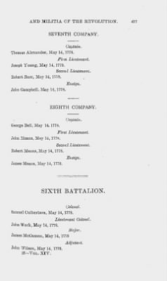 Thumbnail for Volume XIV > Muster Rolls and Papers Relating to the Associators and Militia of the County of Cumberland.