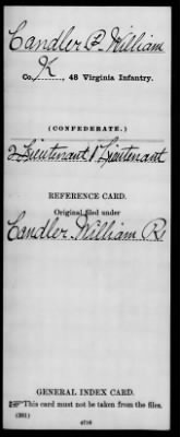 Thumbnail for P William > Candler, P William (2 Lieutenant)