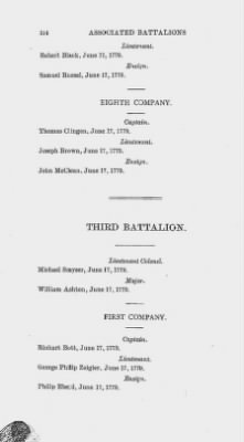 Volume XIV > Muster Rolls and Papers Relating to the Associators and Militia of the county of York.