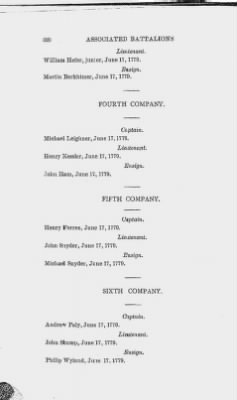 Volume XIV > Muster Rolls and Papers Relating to the Associators and Militia of the county of York.