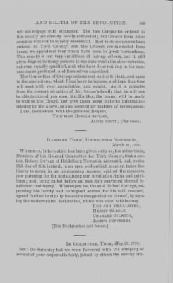 Volume XIV > Muster Rolls and Papers Relating to the Associators and Militia of the county of York.