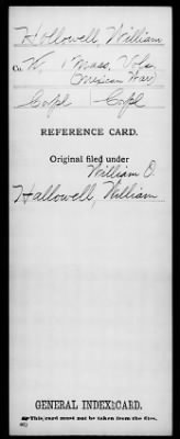 Thumbnail for William > Hollowell, William (Corpl)