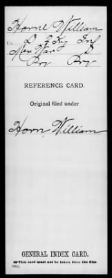 Thumbnail for William > Horne, William (Pvt)