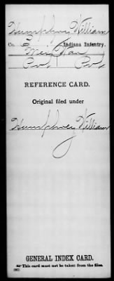 Thumbnail for William > Humphry, William (Pvt)