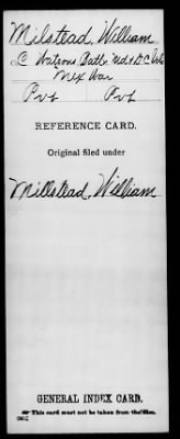 Thumbnail for William > Milstead, William (Pvt)