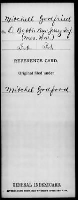 Thumbnail for Godfried > Mitchell, Godfried (Pvt)