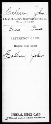John > Calhoun, John (Pvt)