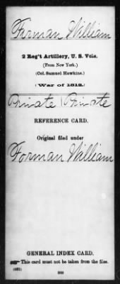 Thumbnail for William > Firman, William (Pvt)